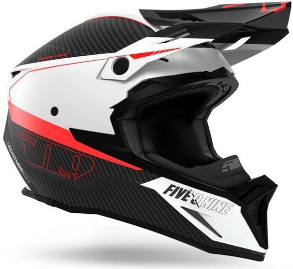Casca Snowmobil Altitude 2.0 Pro Carbon Fiber ECE Racing Red Matt 2022