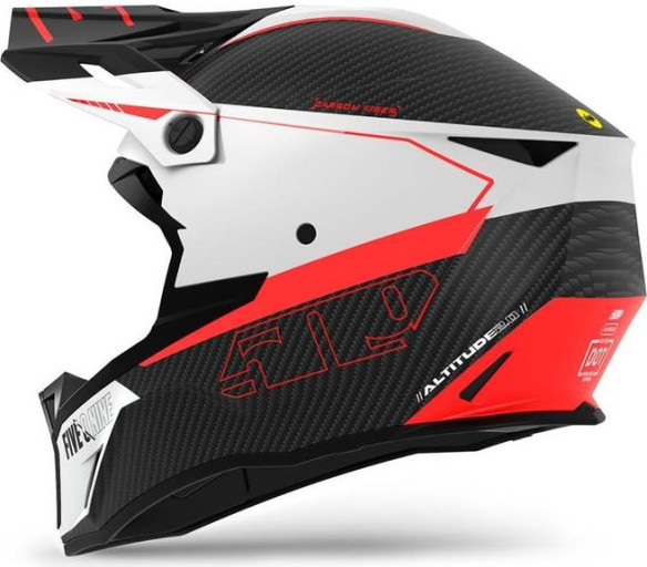 Casca Snowmobil Altitude 2.0 Pro Carbon Fiber ECE Racing Red Matt 2022