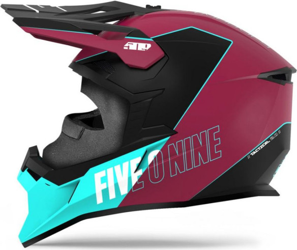 Casca Snowmobil Tactical 2.0 with Fidlock Teal Maroon Matt