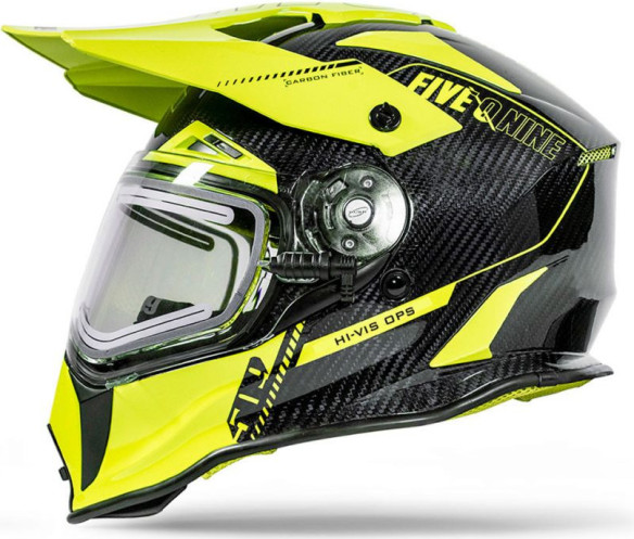 Casca Snowmobil Delta R3L Carbon Fiber Ignite ECE Hi-Vis Ops
