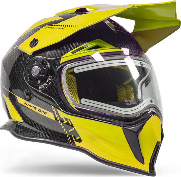 Casca Snowmobil Delta R3L Carbon Fiber Ignite ECE Hi-Vis Ops