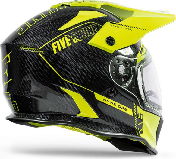 Casca Snowmobil Delta R3L Carbon Fiber Ignite ECE Hi-Vis Ops