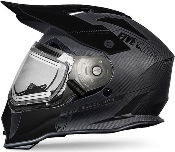 Casca Snowmobil Delta R3L Carbon Fiber Ignite ECE Black Ops