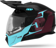 Casca Snowmobil Delta R4 Ignite Teal Maroon Gloss