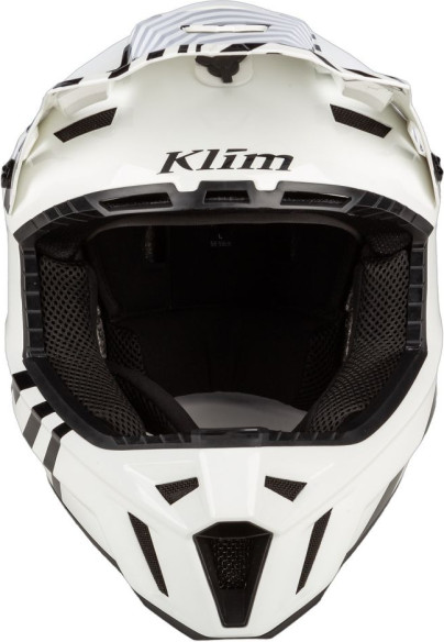 Casca Moto Enduro F3 Carbon Off-Road Helmet ECE Illusion Black/White
