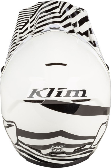 Casca Moto Enduro F3 Carbon Off-Road Helmet ECE Illusion Black/White