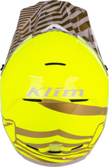 Casca Moto Enduro F3 Carbon Off-Road Helmet ECE Illusion Yellow/Gold