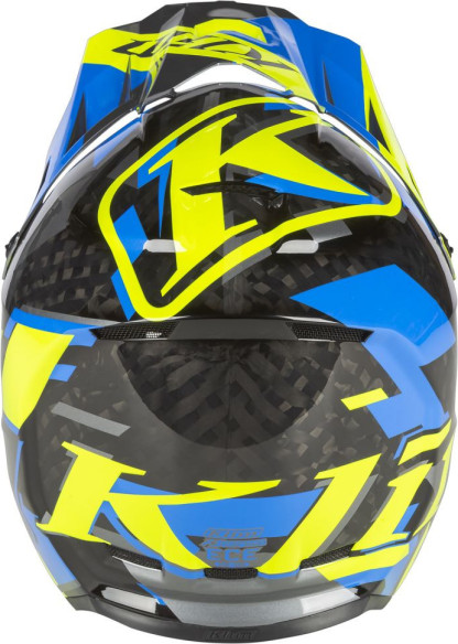 Casca Snowmobil F3 Carbon ECE Raid Electric Blue Lemonade/Hi-Vis