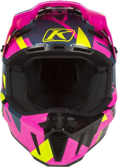 Casca Snowmobil F3 Carbon ECE Raid Knockout Pink/Hi-Vis
