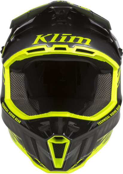 Casca Snowmobil F3 Carbon Pro ECE Thrashed Asphalt/Hi-Vis