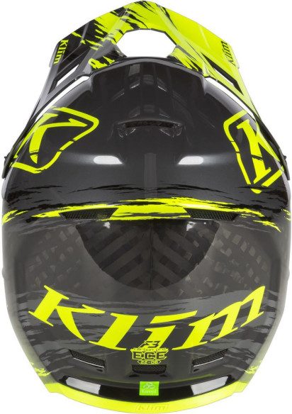 Casca Snowmobil F3 Carbon Pro ECE Thrashed Asphalt/Hi-Vis