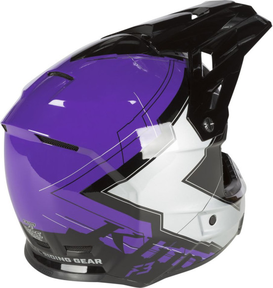 Casca Snowmobil F3 ECE Verge Heliotrope/Metallic Silver