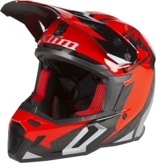 F5 Helmet ECE Amp Fiery Red/Metallic Silver