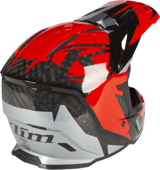 F5 Helmet ECE Amp Fiery Red/Metallic Silver