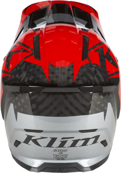 F5 Helmet ECE Amp Fiery Red/Metallic Silver