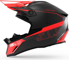 Casca Snowmobil Altitude 2.0 Carbon Fiber 3K (ECE) Hi Flow Racing Red