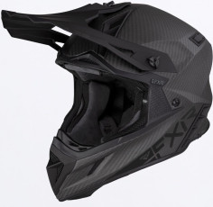 Casca Moto Enduro/Snow Helium Carbon With Auto Buckle Black