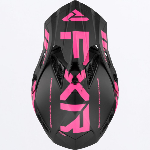 Casca Moto Enduro/Snow Helium Race Div With Auto Buckle Black/Elec Pink