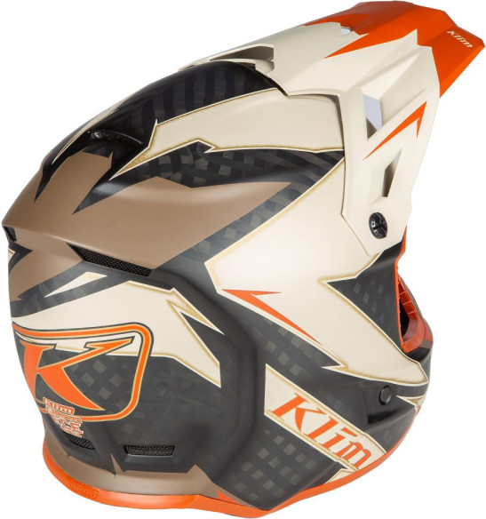 Casca Snowmobil F3 ECE Carbon Lightning Peyote