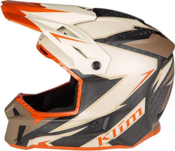 Casca Snowmobil F3 ECE Carbon Lightning Peyote