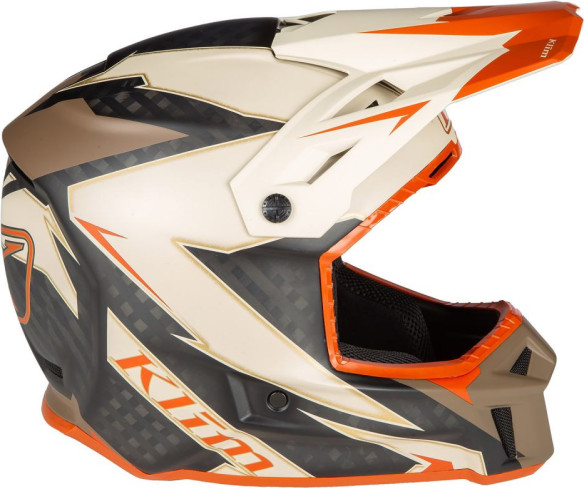 Casca Snowmobil F3 ECE Carbon Lightning Peyote