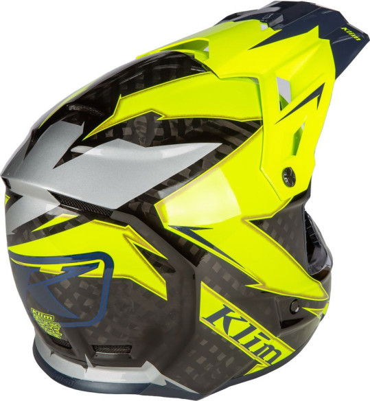 Casca Snowmobil F3 ECE Carbon Lightning Hi-Vis