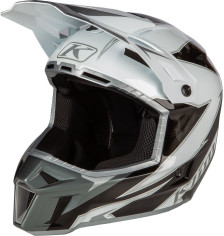 Casca Snowmobil F3 ECE Carbon Lightning White