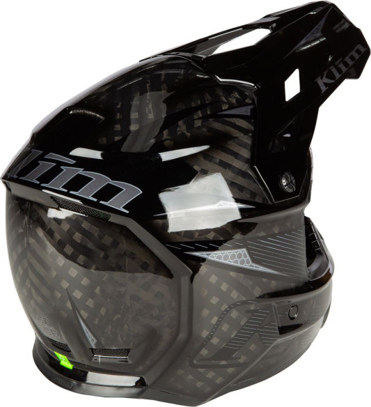 Casca Moto Enduro F3 Carbon Pro ECE XS Striker Carbon Gloss Black
