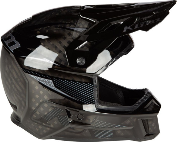 Casca Moto Enduro F3 Carbon Pro ECE XS Striker Carbon Gloss Black