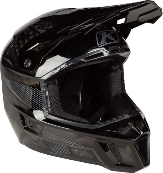 Casca Moto Enduro F3 Carbon Pro ECE XS Striker Carbon Gloss Black