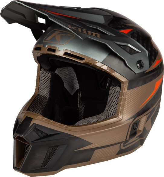 Casca Moto Enduro F3 Carbon Pro ECE XS Striker Potter's Clay