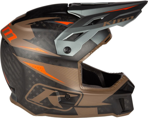 Casca Moto Enduro F3 Carbon Pro ECE XS Striker Potter's Clay