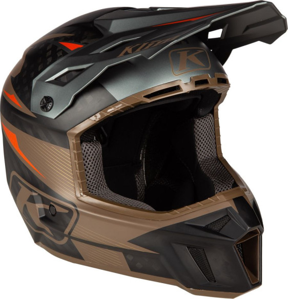 Casca Moto Enduro F3 Carbon Pro ECE XS Striker Potter's Clay