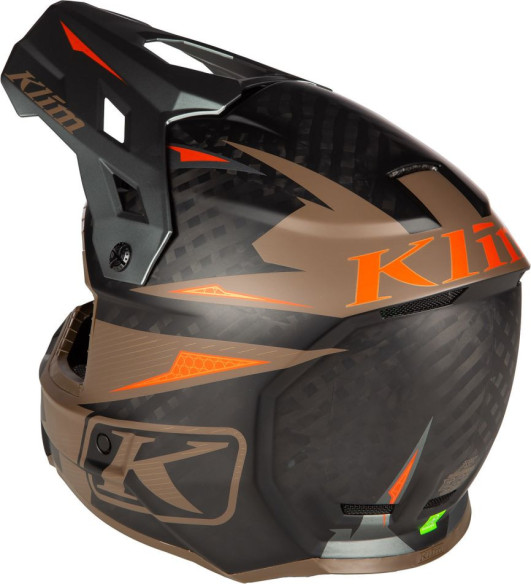 Casca Moto Enduro F3 Carbon Pro ECE XS Striker Potter's Clay