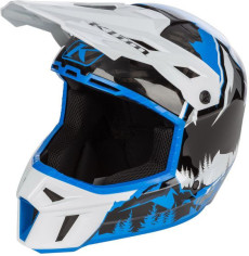 Casca Moto MX/Enduro F3 Carbon ECE DNA Electric Blue Lemonade/White 24