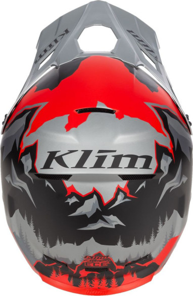 Casca Moto MX/Enduro F3 Carbon ECE DNA Fiery Red/Monument Gray 24