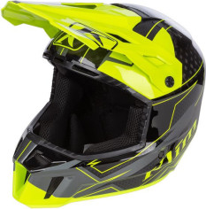 Casca Moto MX/Enduro F3 Carbon ECE Velocity Black/Hi-Vis 24