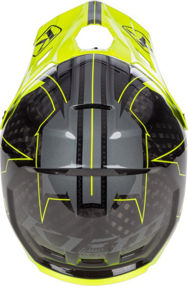 Casca Moto MX/Enduro F3 Carbon ECE Velocity Black/Hi-Vis 24