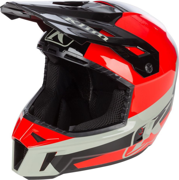 Casca Moto MX/Snow F3 ECE Fiery Icon White/Monument Gray 24