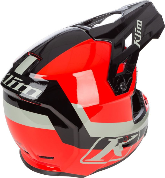 Casca Moto MX/Snow F3 ECE Fiery Icon White/Monument Gray 24