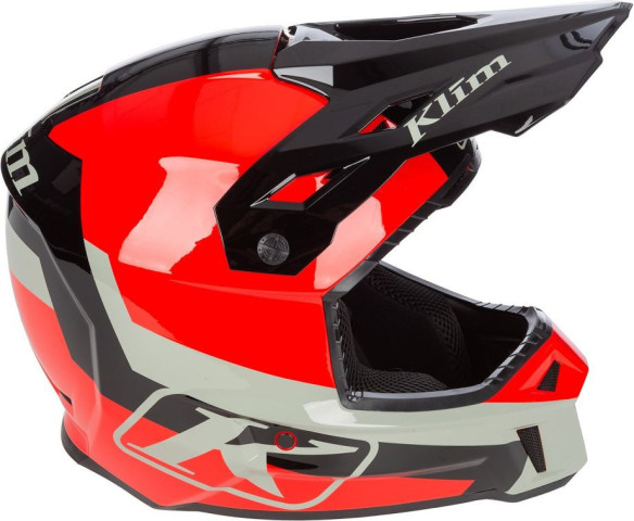 Casca Moto MX/Snow F3 ECE Fiery Icon White/Monument Gray 24