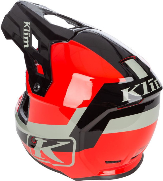 Casca Moto MX/Snow F3 ECE Fiery Icon White/Monument Gray 24