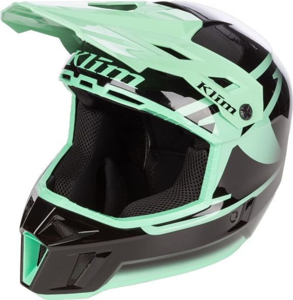 Casca Moto MX/Snow F3 ECE Fiery Icon Black/Wintermint 24