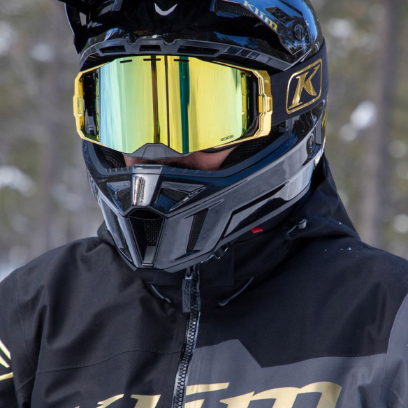 Ochelari Snowmobil Edge Focus Gold Gold Mirror