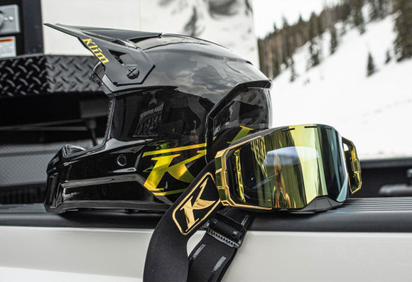 Ochelari Snowmobil Edge Focus Gold Gold Mirror