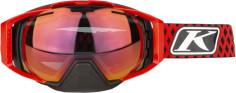 Ochelari Snowmobil Oculus Diamond Fade High Risk Red Smoke Red Mirror and Clear