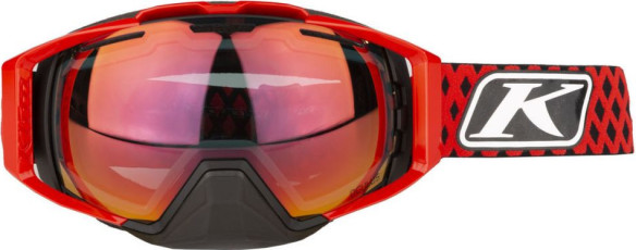 Ochelari Snowmobil Oculus Diamond Fade High Risk Red Smoke Red Mirror and Clear
