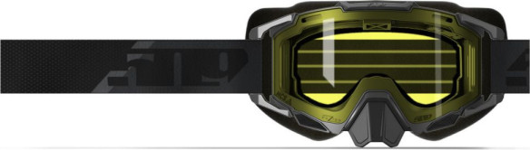 Ochelari Snowmobil Sinister Xl7 Fuzion Black With Yellow