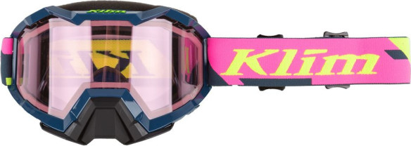 Ochelari Snowmobil Viper Snow Raid Petrol Lt Pink Tint