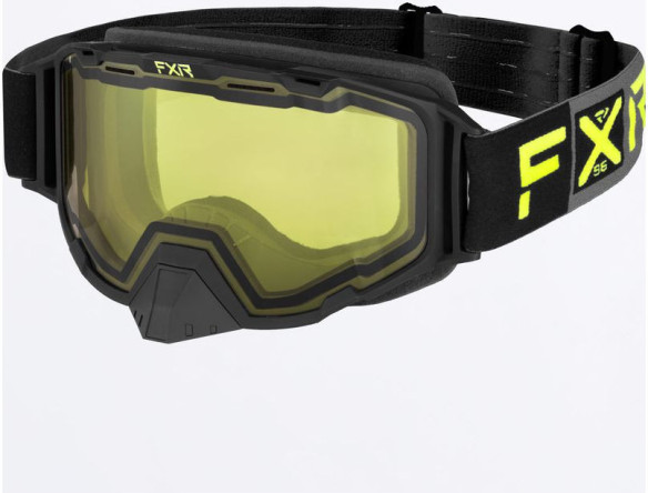 Ochelari Snowmobil Maverick Black/Char/Hi-Vis Yellow Lens23